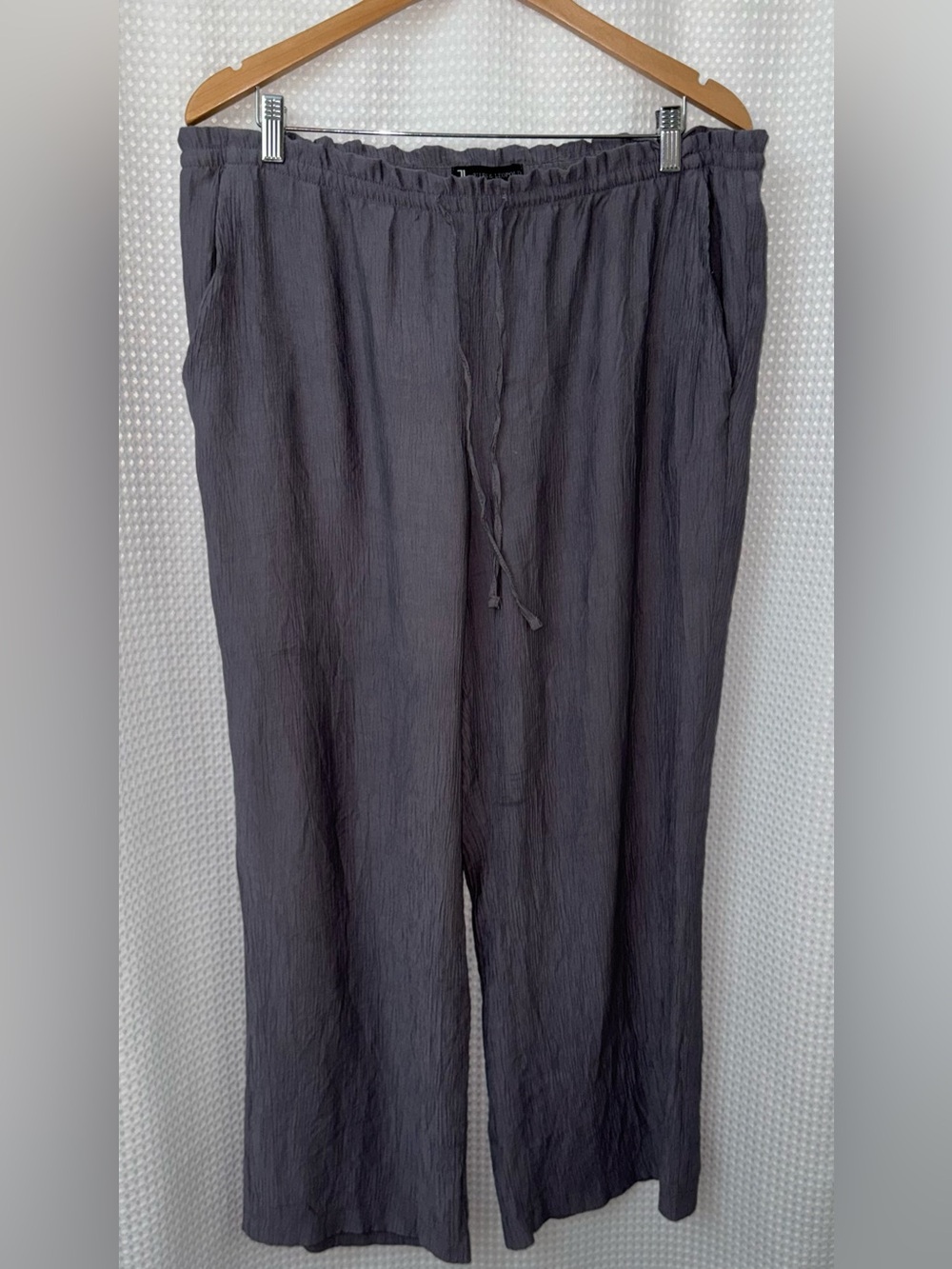 Jules & Leopold Wide Leg Pull-On Pants Size XL - Gray